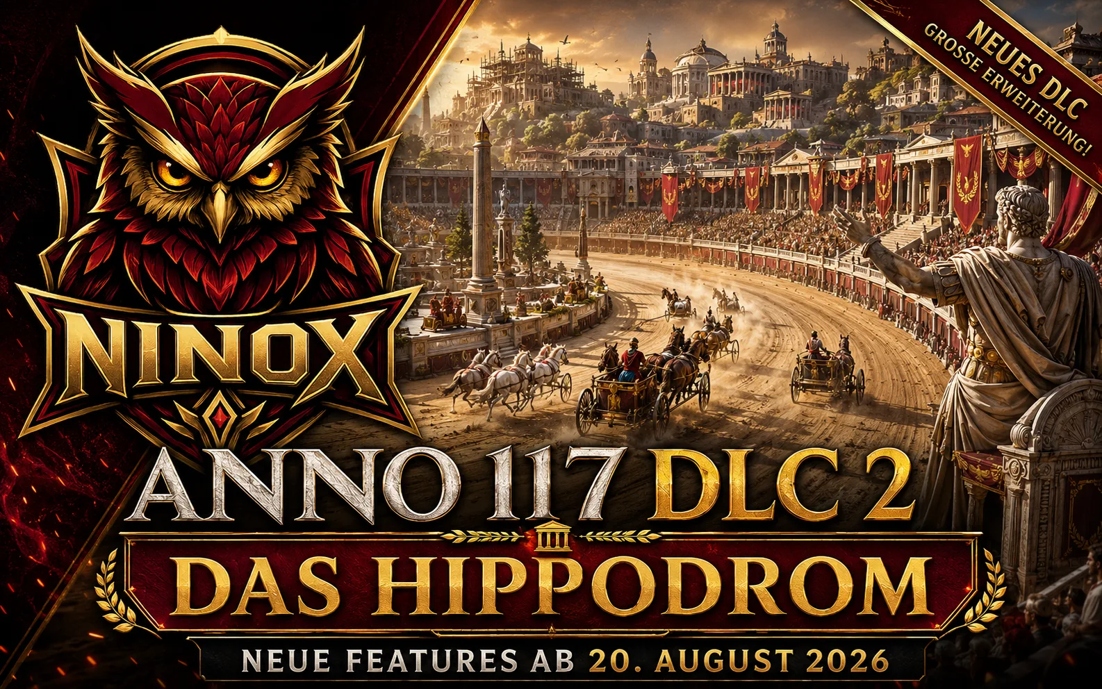 Neuigkeiten zum ANNO 117: PAX ROMANA DLC Das Hipppodrom